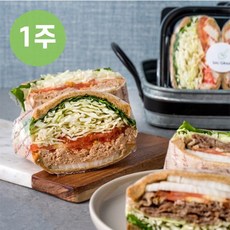 샐그램 1일2식 1주 (샌드위치) 정기배송 (6일분 총3회 수령) 일주일식단 한끼식사대용 FMD식단, 12개