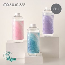모윰 [모윰365] 씨솔트 세탁 3종 기획세트(세탁세제 2개+섬유유연제 1개), 무향/무향/플로럴머스크향
