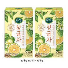 순작 콜드브루 아이스티 청귤차 티백, 1.8g, 40개입, 1개