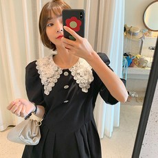 넥케이프페이크카라자수레이스더블레이어