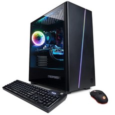 CyberpowerPC 게이머 마스터 게이밍 PC AMD 라이젠 5 7600X 4.7GHz 라데온 RX 6600 XT 8GB 16GB DDR5 1TB NVMe SSD Wi, 1개