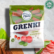 Flint ржаные сухарики со вкусом салями, 100 г