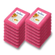 쓱싹 보들보들 걸레 대 초극세사 30x50 핑크 7P 2세트, 2개