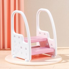 세면대 사다리 아기러닝타워 계단 키친 어린이 헬퍼 디딤대 미끄럼 가정용 2단, B. 빨간색, 1개
