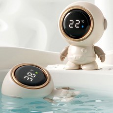  알로베베 아기 유아 목욕 물 온도측정 우주인 탕온도계 KC인증 혼합색상 