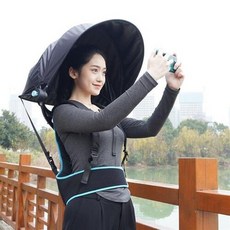 캠핑 우산 휴대용 배낭 양산 여행 하이킹, 메쉬 등받이, 1개