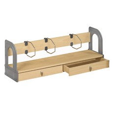 도이퍼니처 4단 서랍형책꽂이(BS-800)망플, 단품, 1개