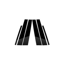 Polestar 후면 창 커버 8 2023-in 스티커 자동차 문짝 트림 기둥 3 블랙 액세서리 기둥 광택, Glossy Black, 1개