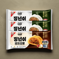 정년이 기린 호빵 야채 (4입)x2개+피자 (4입)x1개, 360g, 3개