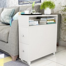 이동식 슬림수납장 사이드수납장 틈새수납장 사이드테이블 코너-60x20x65, 고객 상담에 대해 자세히 문의하다.