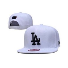 뉴에라 9FIFTY LA 다저스 화이트 WITH BLACK LOGO SNAPBACK MLB 캡