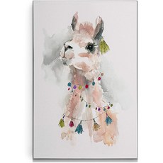 Renditions Gallery 표현으로 갤러리 라마 드라마 II 캐롤 로빈슨 갤러리 캔버스 벽 예술 16X20 래핑, 상세페이지참조