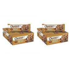 Quest Protein Bar Chocolate Chip Cookie Dough 퀘스트 프로틴바 21g 초콜릿칩 쿠키도우 60g 12입 2팩