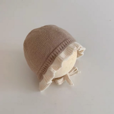 블랙체리 유아동 겨울 니트 보넷 모자