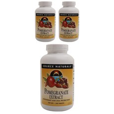 소스내츄럴스 석류 추출물 500mg 타블렛 글루텐 프리 무설탕, 240정, 3개
