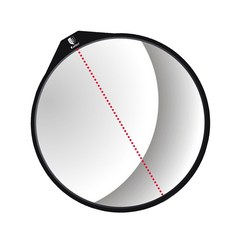 ZLD 스윙 훈련 퍼팅 트레이너 장비 퍼팅을위한 튼튼한 골프 거울., As Described