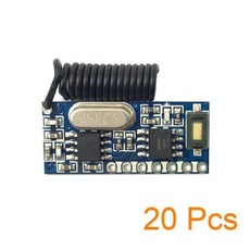 433 mhz RF 수신기 학습 코드 디코더 모듈 무선 4 채널 출력 Diy 원격 제어 핀없이 1527 인코딩, 02 20 pcs