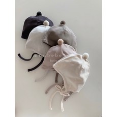 몽베베 소프트 방울 보넷 베이비 신생아 돌아기 모자