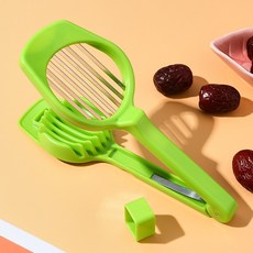 딸기 계란 대추 슬라이서 수동 스테인레스 스틸 빠른 압력 커터 주방 과일 및 야채 실용 가제트, 1, 1개
