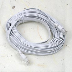 CAT.6 평면 플랫 다이렉트 랜 케이블 LAN cable 10m 인터넷 연결 선 라인 Direct C2995 RJ45 PC 컴퓨터 네트워크 허브 공유기 와이파이 공유, 1개