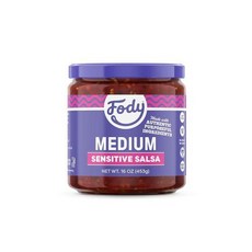 Fody Foods 케토 친화적인 살사 베르데 파이어 로스트 살사 낮은 포드맵 인증, 1개, 453g, 없음