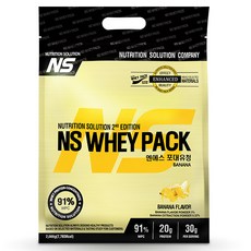 NS 포대유청 WPC바나나맛 헬스보충제 단백질보충제 유청단백질가루 단백질쉐이크 프로틴, 1팩, 2kg