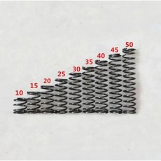 와이어 직경 1.4mm 18mm 외경 10-50mm 길이 강철 헬리컬 압축 스프링 10 개, [02] 30mm