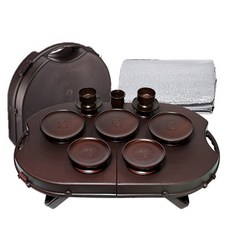 간편 차례상 휴대용 제사상 성묘 산소 상차림 제기세트 돗자리포함 14P 16P 20P, 휴대용제기세트(14P), 1세트