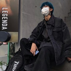 코트 여성 봄계절 카고 데님자켓 와이드 루즈핏 트렌드