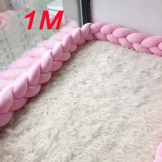 몬테소리 유아용 침대 브레이드 매듭 베개 쿠션 범퍼 보호대 간이 룸 장식 침구 세트, 300919, 1개