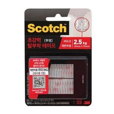 3M 고리걸이테이프 761투명, 1개