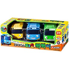 바니랜드 꼬마버스타요 삑삑이 3종 완구세트, 색상 Mix, 1세트