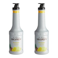 Monin 모닌 파인애플 과일 퓨레 1L 2개 칵테일 스무디 쉐이크 음료 베이스