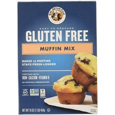 King Arthur Flour 아서 왕 믹스 머핀 GF 16oz (6팩), 상세설명참조