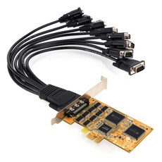SUNIX SER5466HL-C /8포트 RS232 PCI-E 시리얼확장카, 단일상품