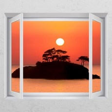 사진을창문시트지