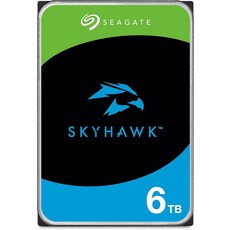 Seagate Skyhawk 6TB 내장 하드디스크 드라이브 [세금포함] [정품] HDD 하드디스크[세금포함] [정품]–3.5 SATA 6Gb/s 256MB ST6000VX009/ - st6000vx009