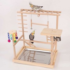 조류 앵무새 그네 놀이터 장난감 횃대 새장 횟대 새집, 01. 폭 40 높이 40cm, 1개