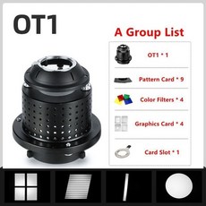 OT1 Bowens Mount Focalize Conical Snoots Photo Optical Condenser Art Special Effects Shaped Beam Lig, 하얀
