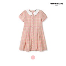 레노마키즈 R2322O601 단정한핑크체크원피스