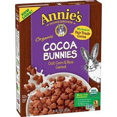 애니의 유기농 코코아 토끼 아침 시리얼 10온스, Cocoa, 10 Ounce (Pack of 1), 283.5g, 1개