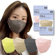 KF94 여름용 새부리형 컬러 마스크 100매 대형 국산자재 베이지 100개 1개입
