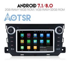 [해외] SMART FORTWO 2012 오디오 GPS 2 DIN 라디오 멀티미디어, Quad Core