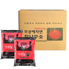 꾸버스 하주참숯 700g (20봉) 박스숯 착화탄 바베큐숯 캠핑숯, 20개