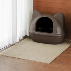 키트니 고양이 화장실 사막화방지 퍼즐 화장형 모래매트, 초코 2개, 2개