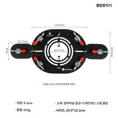 연통홀잭 홀잭 홀잭키트 화목난로 텐트, 방열기(흑화알루미늄합금, 구멍지름 9.3cm내 굴뚝 모