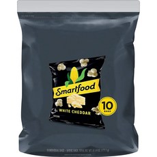 [미국직배송]스마트푸드 팝콘 화이트 체다 10팩입x14.1g Smartfood Popcorn White Cheddar 10ct, 14.1g, 10개