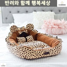 닥스훈트 애견집 웰시코기 쿠션집 귀여운디자인 극세사안감 애견침대(대) 강아지공간 시추 푸들