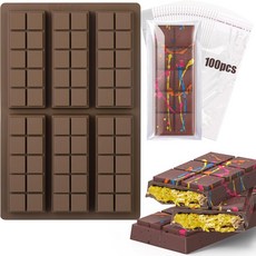 두바이 초콜릿 만들기 - 초콜릿 몰드 + 100개 봉지