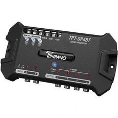 팀파노 TPT-SP4BT 블루투스 DSP 4 출력 채널 - 풀 디지털 신호 차량 오디오 프로세서 전압계 및 원격 릴레이 내장